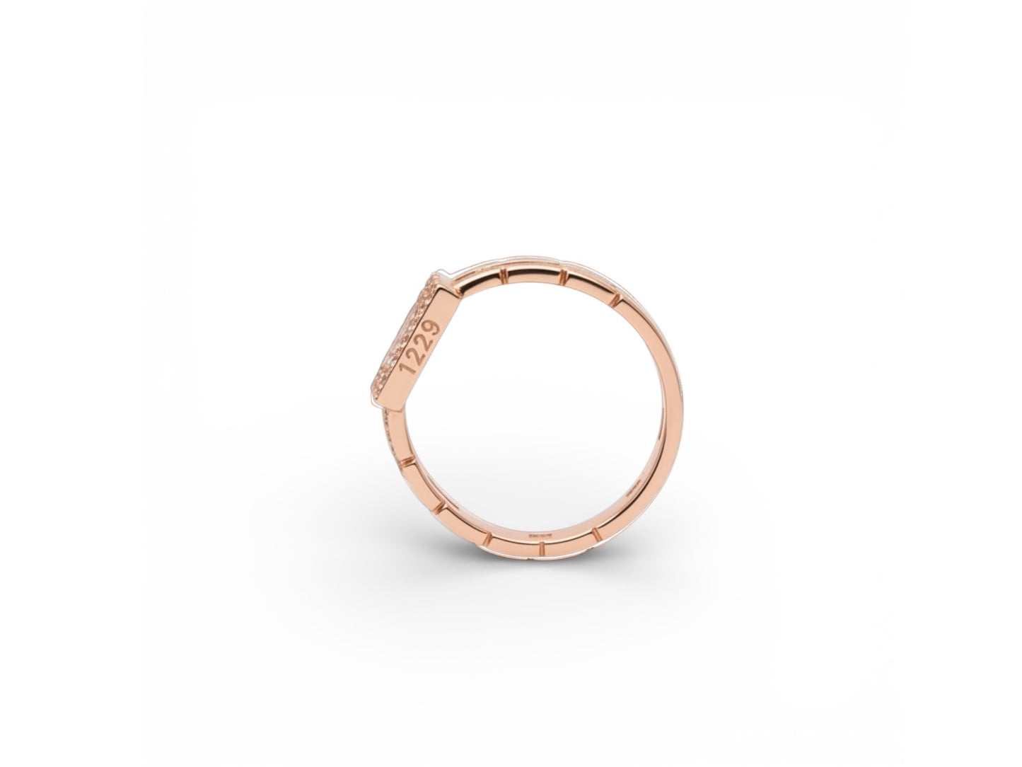 Diamantring mit Geburtsgebet - ost K18 Gelbgold