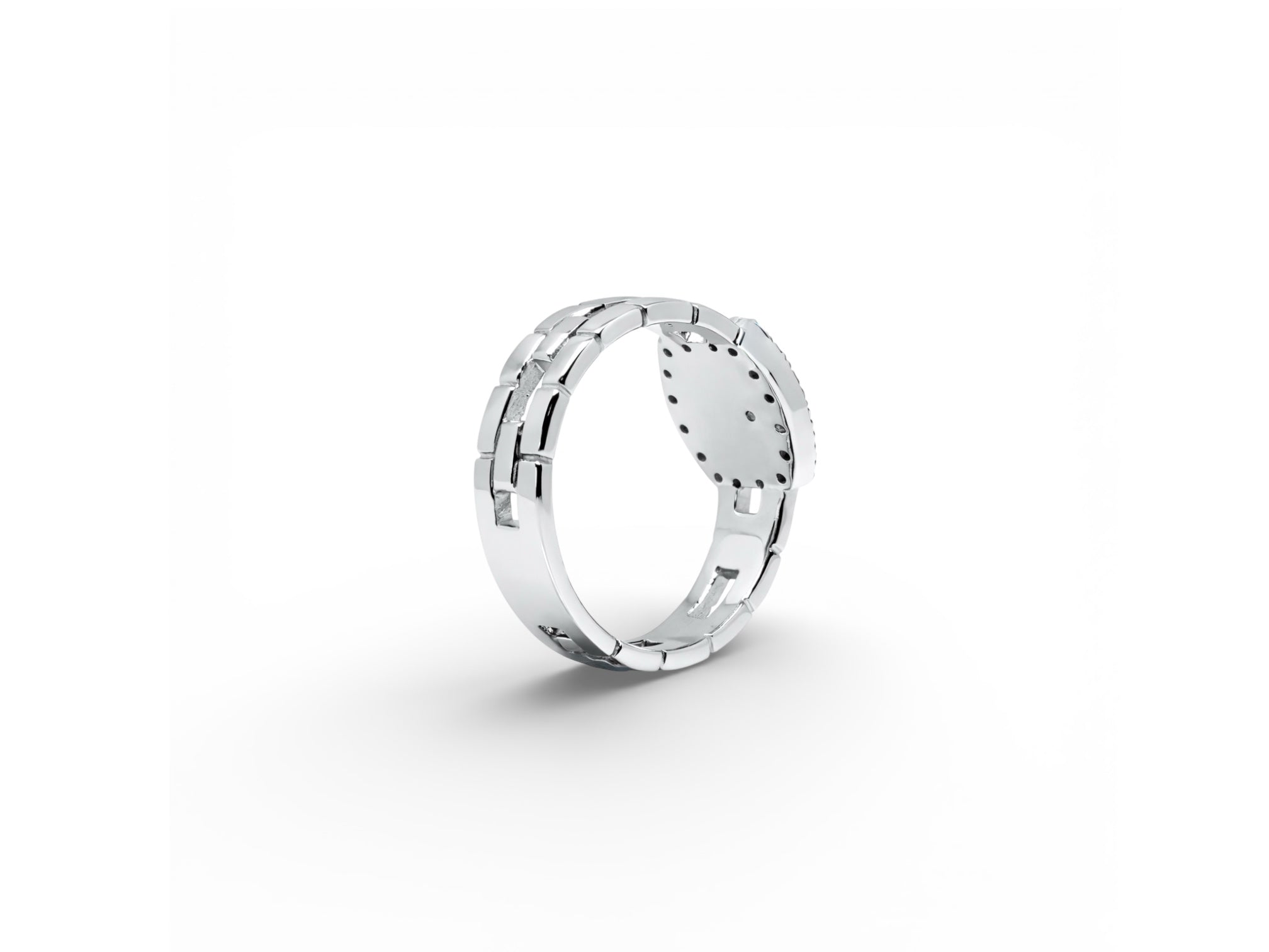 La vie tic tac / k18 white&black ring diamond – MON LA VIE