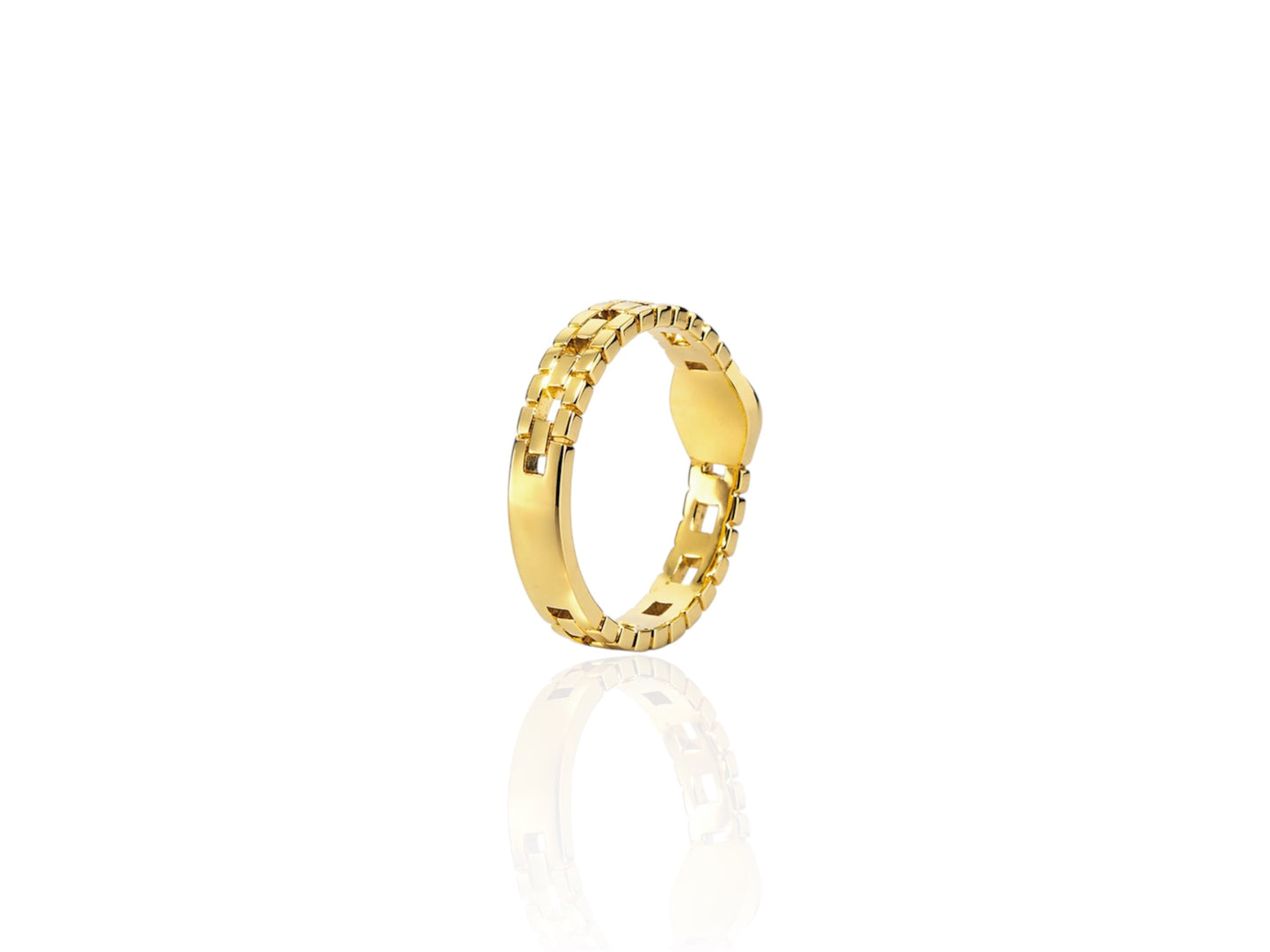 Diamantring mit Geburtsgebet - ost K18 Gelbgold