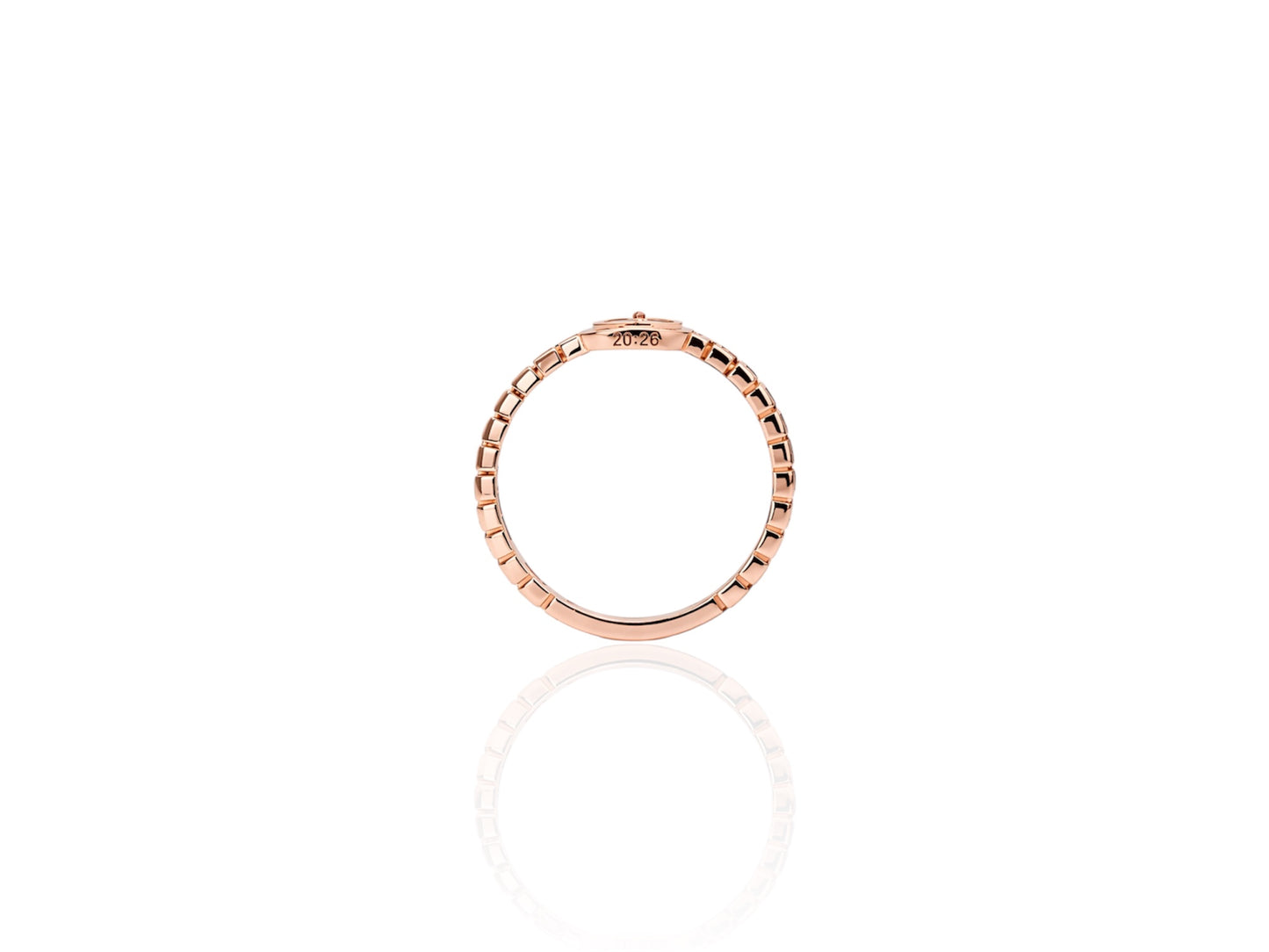 Diamantring mit Geburtsgebet - ost K18 Gelbgold
