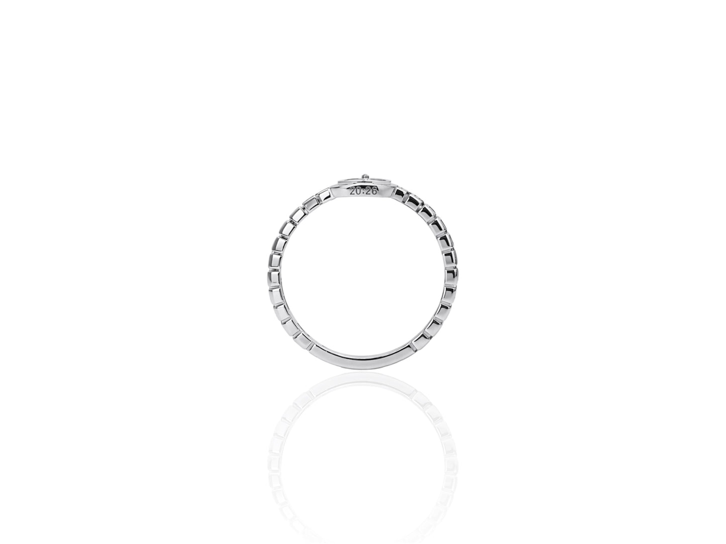 Diamantring mit Geburtsgebet - ost K18 Gelbgold